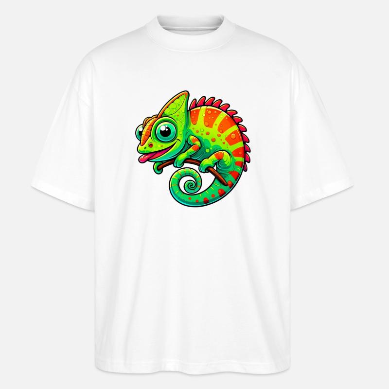 Caméléon - T-shirt bio Blaster 2.0 coupe oversize Stanley/Stella Unisexe - blanc