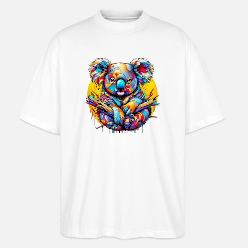 Koala - T-shirt bio Blaster 2.0 coupe oversize Stanley/Stella Unisexe - blanc