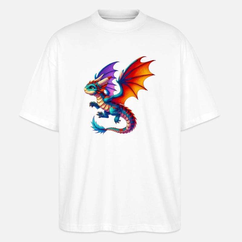 Dragon - T-shirt bio Blaster 2.0 coupe oversize Stanley/Stella Unisexe - blanc