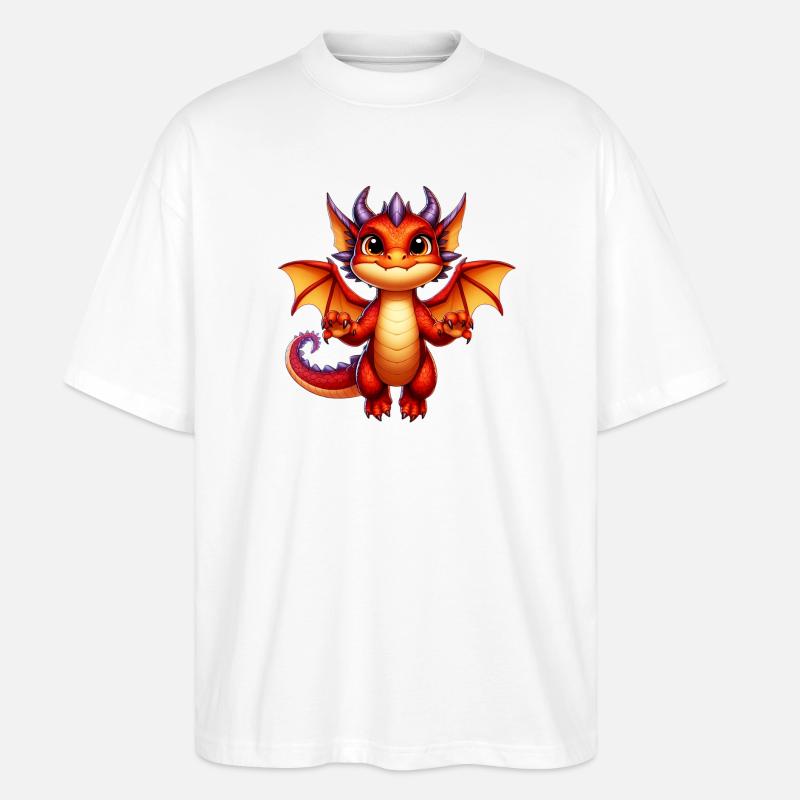 Dragon - T-shirt bio Blaster 2.0 coupe oversize Stanley/Stella Unisexe - blanc