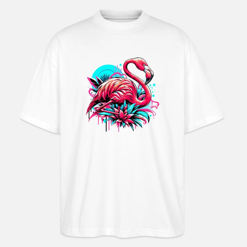 Flamant - T-shirt bio Blaster 2.0 coupe oversize Stanley/Stella Unisexe - blanc