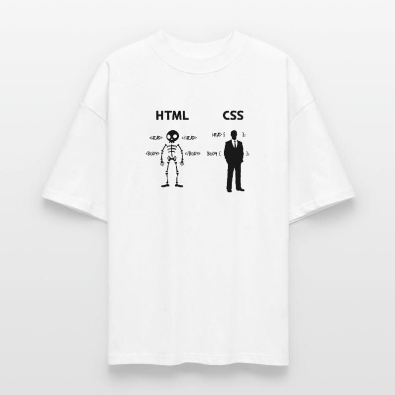 Developer Programmierer Coden Css Skripting Code Stanley/Stella Oversized Unisex Bio T-Shirt Blaster 2.0