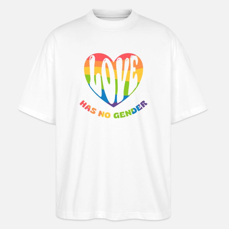 Love has no gender - Stanley/Stella Oversized Unisex Bio T-Shirt Blaster 2.0 - Weiß