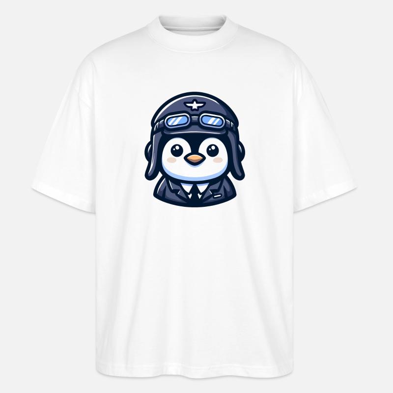 Flug der Eispiloten - Stanley/Stella Oversized Unisex Bio T-Shirt Blaster 2.0 - Weiß