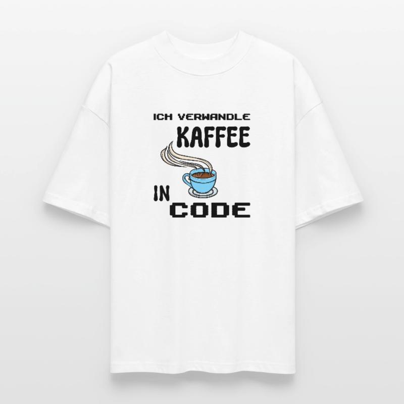 Coden Computerfreak Developer Statement Nerd Stanley/Stella Oversized Unisex Organic T-shirt Blaster 2.0