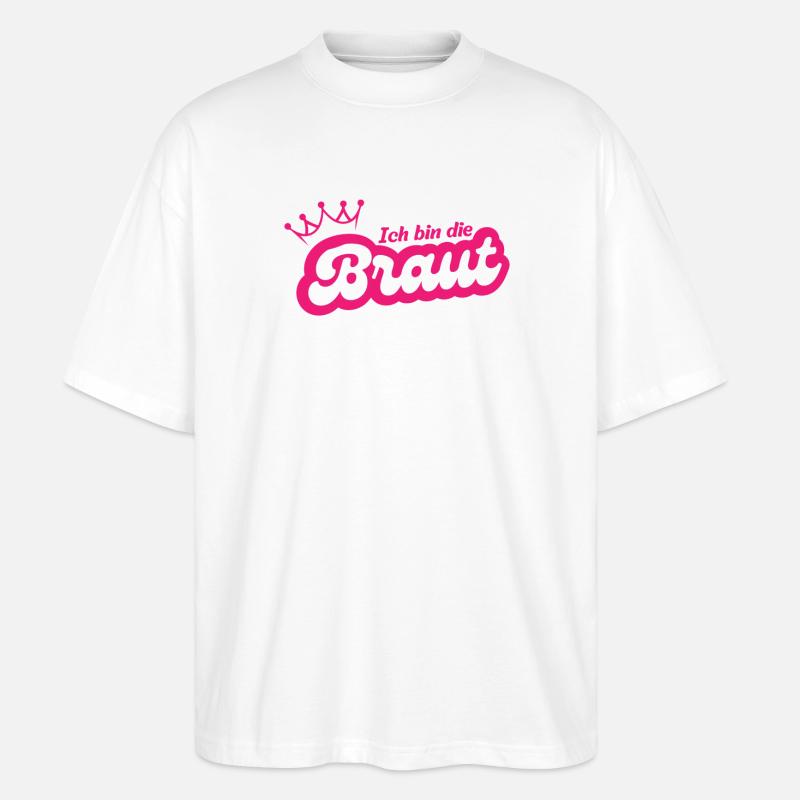 Je suis la mariée - T-shirt bio Blaster 2.0 coupe oversize Stanley/Stella Unisexe - blanc