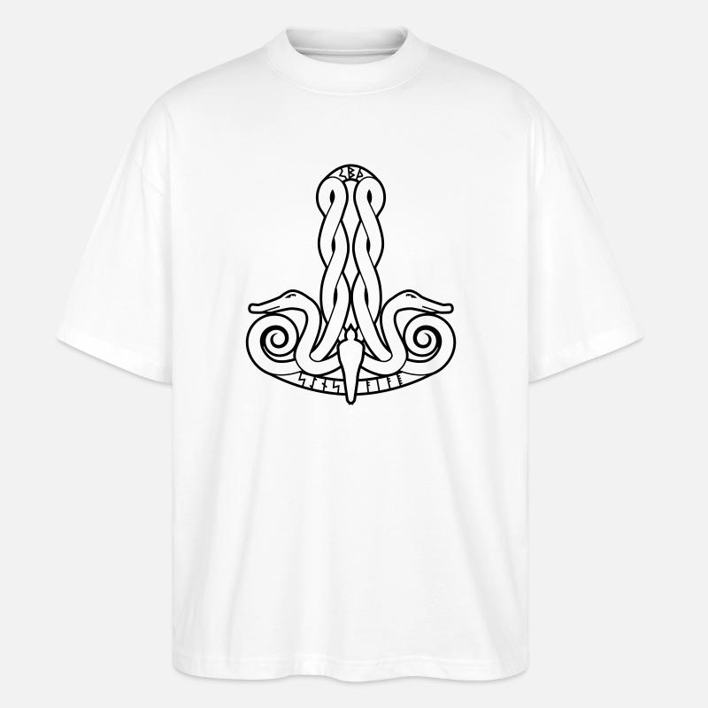 Thors hammer - T-shirt bio Blaster 2.0 coupe oversize Stanley/Stella Unisexe - blanc