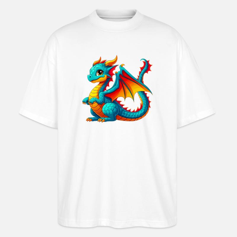 Dragon - T-shirt bio Blaster 2.0 coupe oversize Stanley/Stella Unisexe - blanc