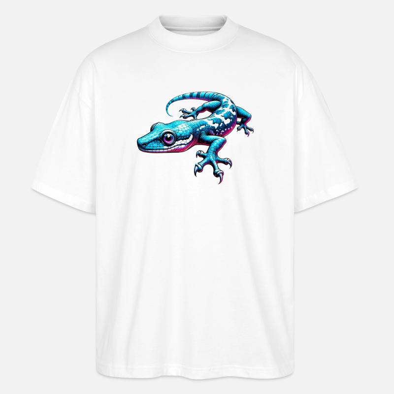 Gecko - Stanley/Stella Oversized Unisex Bio T-Shirt Blaster 2.0 - Weiß