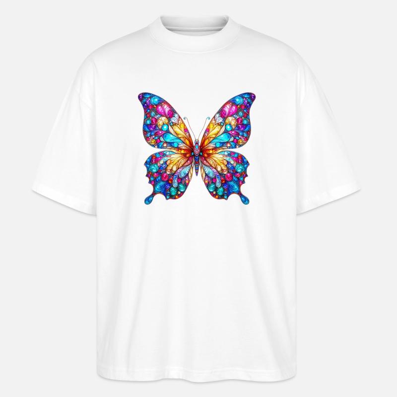 Papillon - T-shirt bio Blaster 2.0 coupe oversize Stanley/Stella Unisexe - blanc