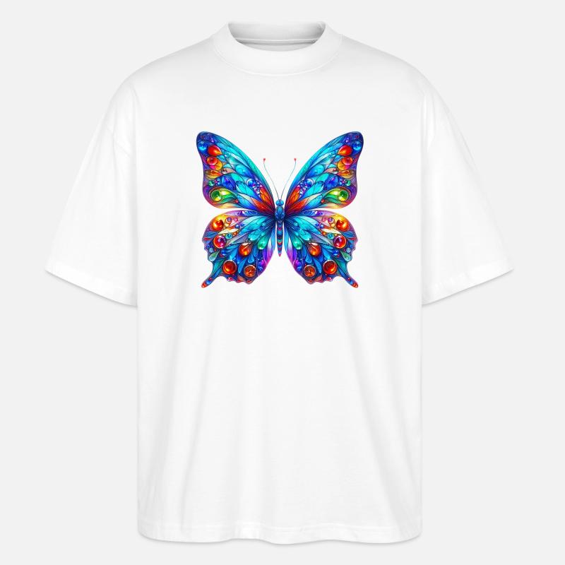 Papillon - T-shirt bio Blaster 2.0 coupe oversize Stanley/Stella Unisexe - blanc