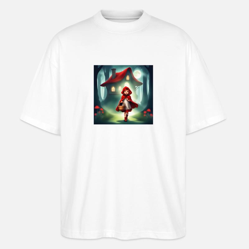 Rotkäppchen, ein wunderbares Märchen - Stanley/Stella Oversized Unisex Bio T-Shirt Blaster 2.0 - Weiß