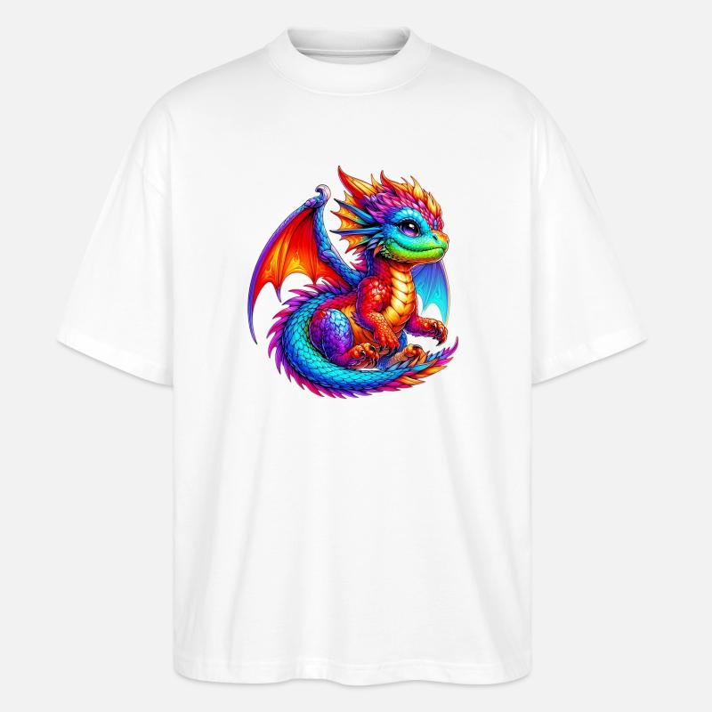 Dragon - T-shirt bio Blaster 2.0 coupe oversize Stanley/Stella Unisexe - blanc