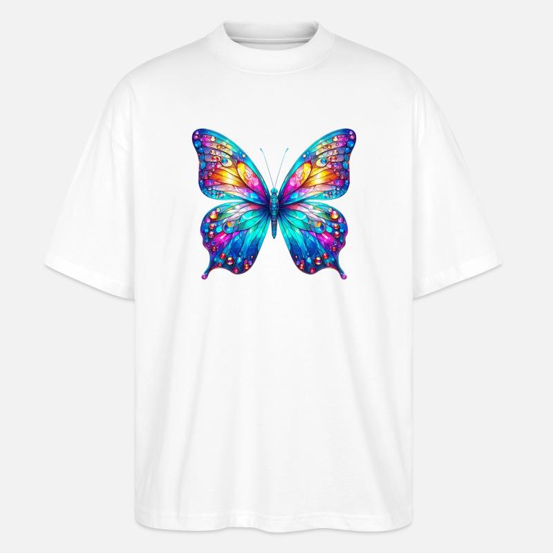 Papillon - T-shirt bio Blaster 2.0 coupe oversize Stanley/Stella Unisexe - blanc
