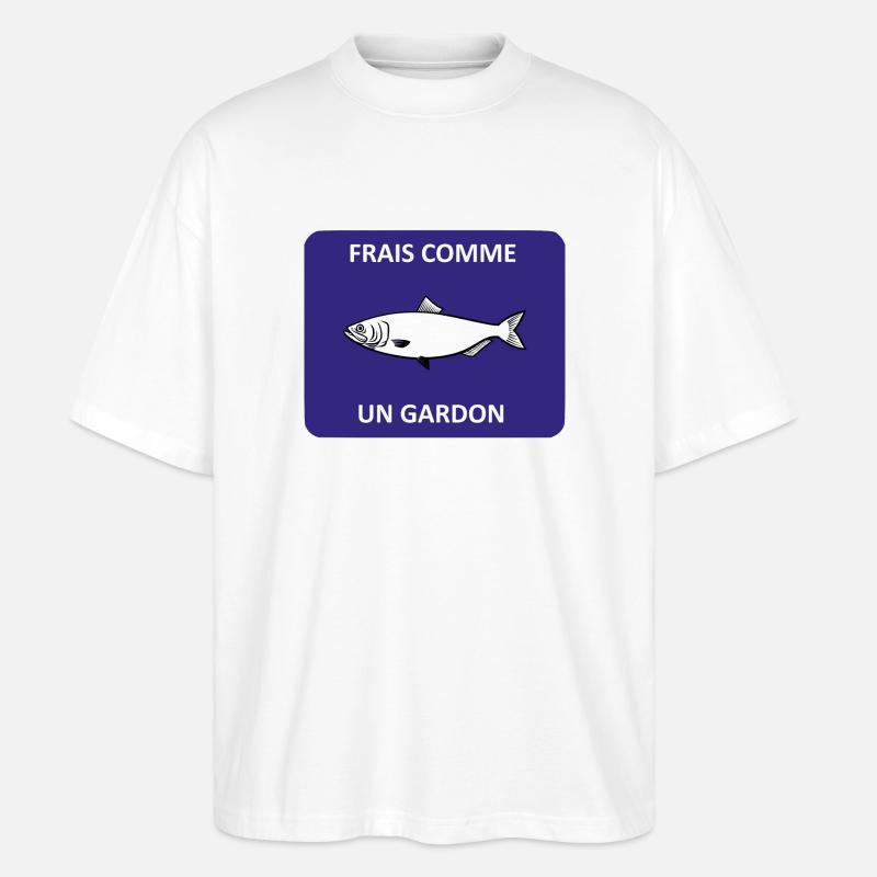 Frais comme un gardon - T-shirt bio Blaster 2.0 coupe oversize Stanley/Stella Unisexe - blanc
