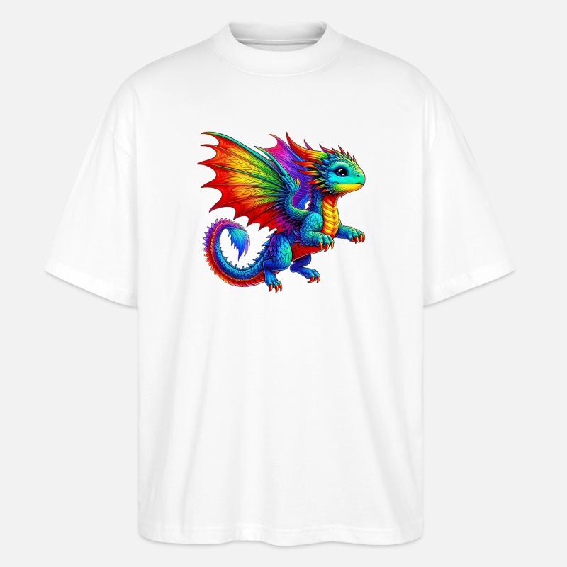 Dragon - T-shirt bio Blaster 2.0 coupe oversize Stanley/Stella Unisexe - blanc