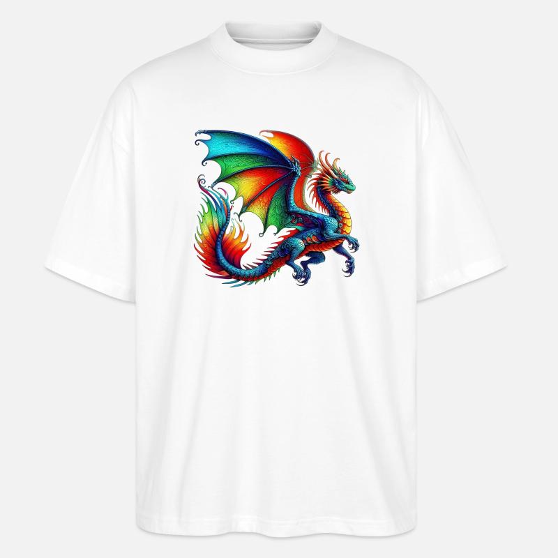 Dragon - T-shirt bio Blaster 2.0 coupe oversize Stanley/Stella Unisexe - blanc