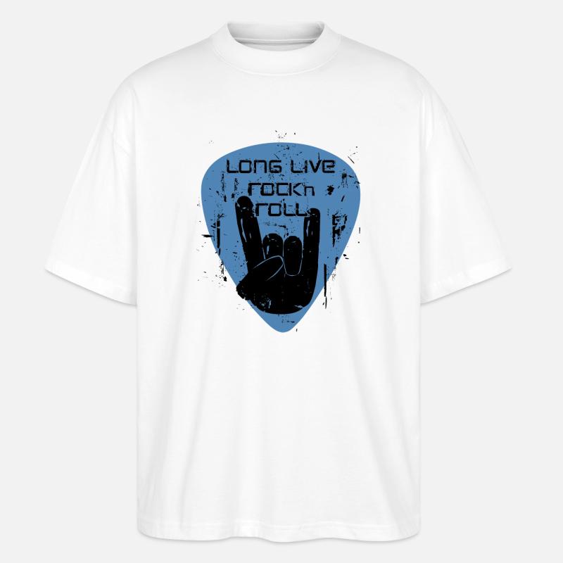 long live rock 'n' roll - Stanley/Stella Oversized Unisex Bio T-Shirt Blaster 2.0 - Weiß