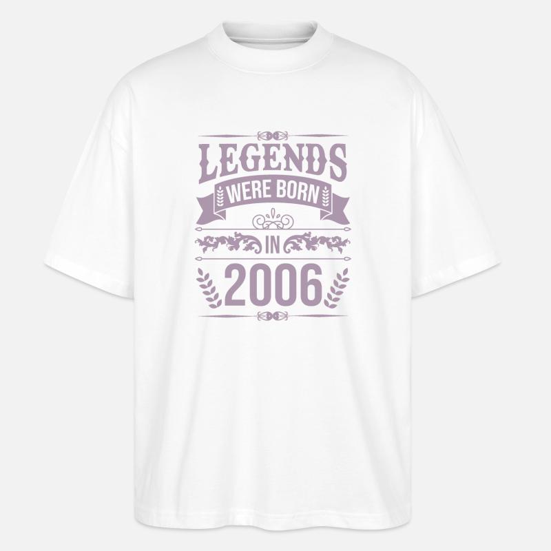 Legenden wurden 2006 geboren - Stanley/Stella Oversized Unisex Bio T-Shirt Blaster 2.0 - Weiß