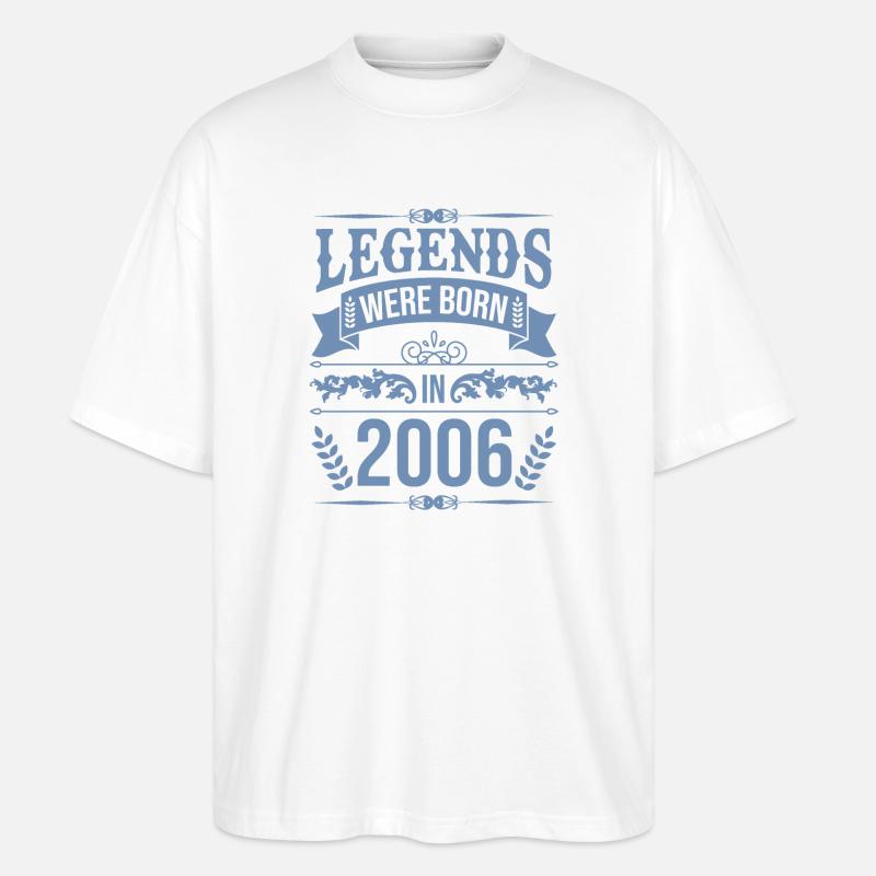Legenden wurden 2006 geboren - Stanley/Stella Oversized Unisex Bio T-Shirt Blaster 2.0 - Weiß