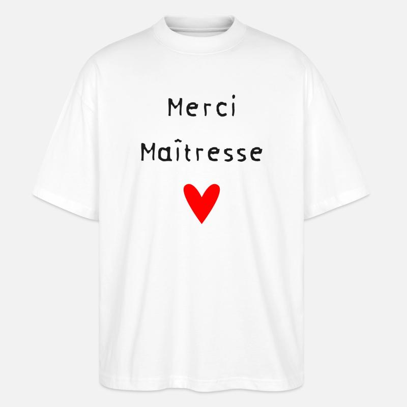 DANKE HERRIN - Stanley/Stella Oversized Unisex Bio T-Shirt Blaster 2.0 - Weiß