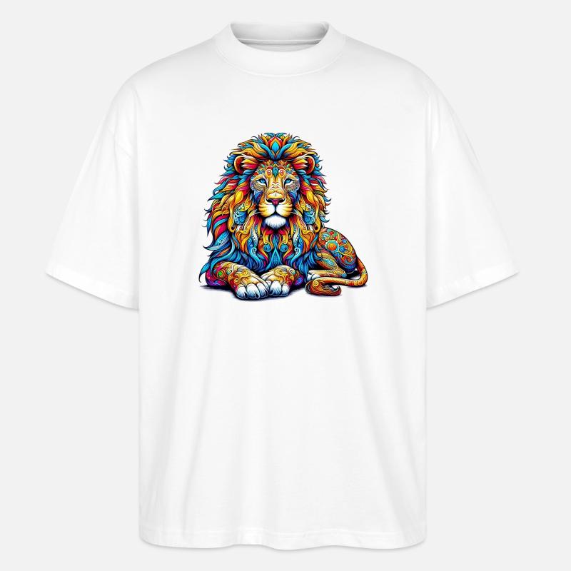 Lion - T-shirt bio Blaster 2.0 coupe oversize Stanley/Stella Unisexe - blanc