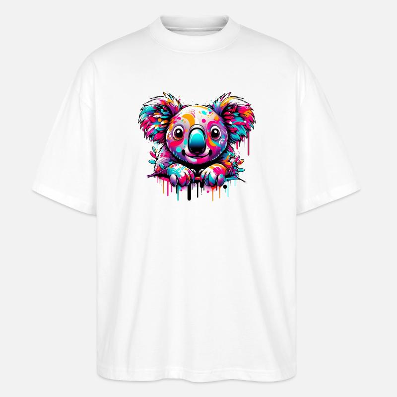 Koala - T-shirt bio Blaster 2.0 coupe oversize Stanley/Stella Unisexe - blanc