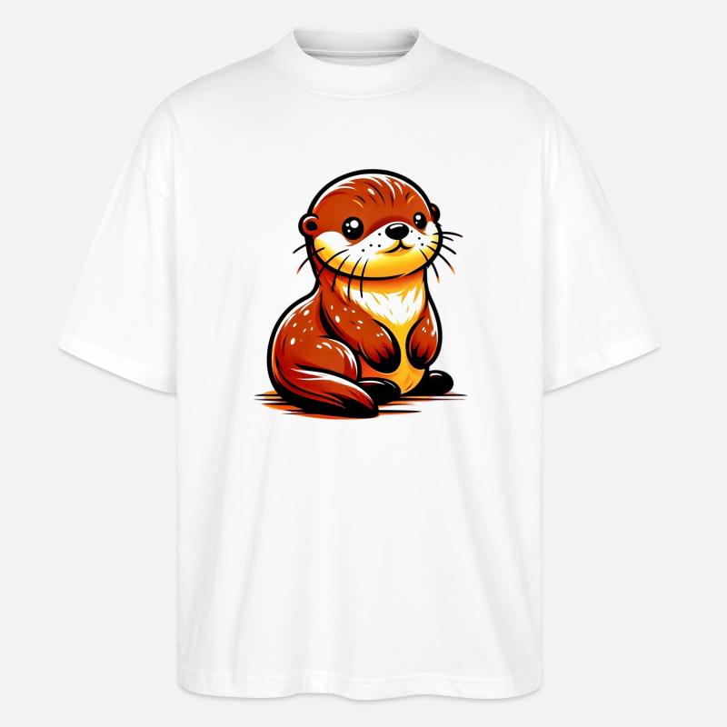 Otter - Stanley/Stella Oversized Unisex Bio T-Shirt Blaster 2.0 - Weiß