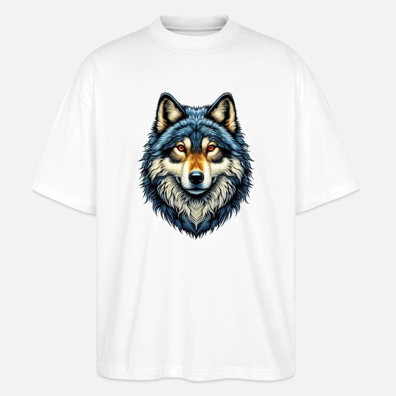 Loup - T-shirt bio Blaster 2.0 coupe oversize Stanley/Stella Unisexe - blanc
