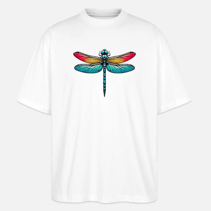 Libelle - Stanley/Stella Oversized Unisex Bio T-Shirt Blaster 2.0 - Weiß