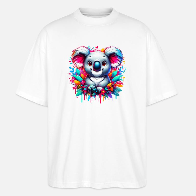 Koala - T-shirt bio Blaster 2.0 coupe oversize Stanley/Stella Unisexe - blanc