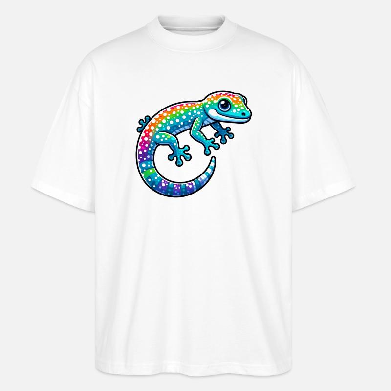 Gecko - Stanley/Stella Oversized Unisex Bio T-Shirt Blaster 2.0 - Weiß