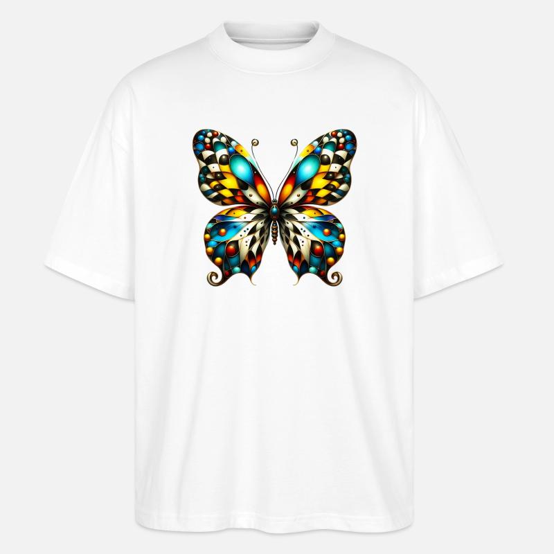 Papillon - T-shirt bio Blaster 2.0 coupe oversize Stanley/Stella Unisexe - blanc