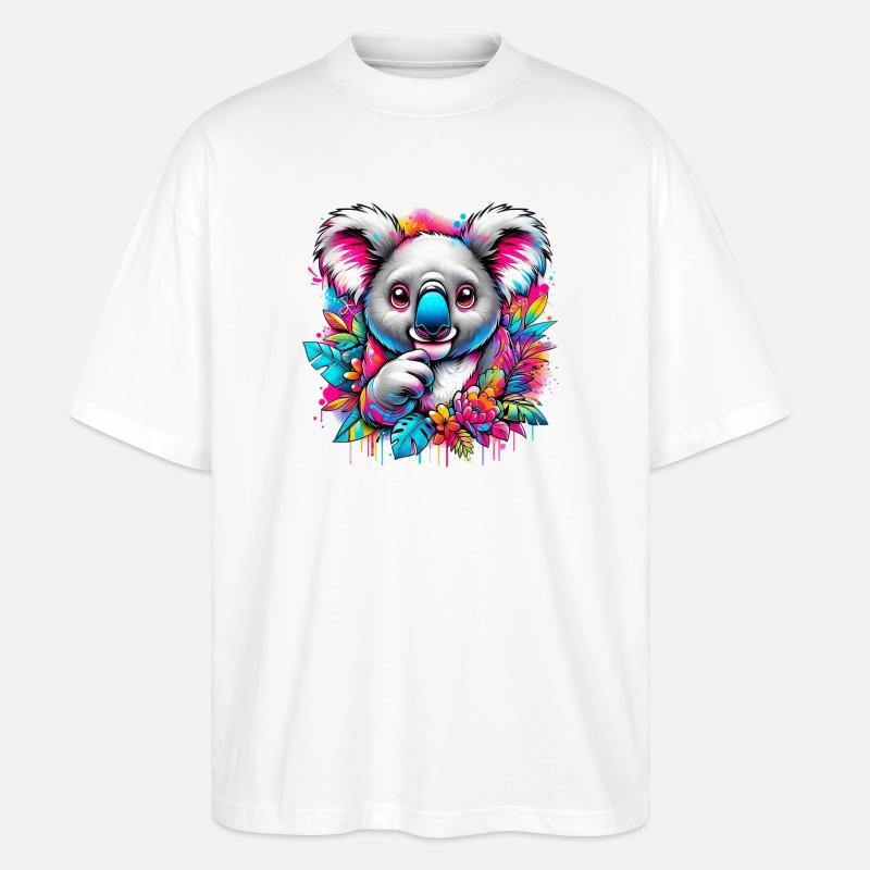 Koala - T-shirt bio Blaster 2.0 coupe oversize Stanley/Stella Unisexe - blanc