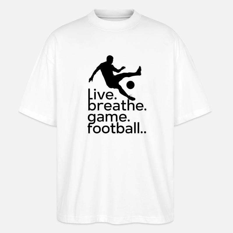 Fußball - Stanley/Stella Oversized Unisex Bio T-Shirt Blaster 2.0 - Weiß