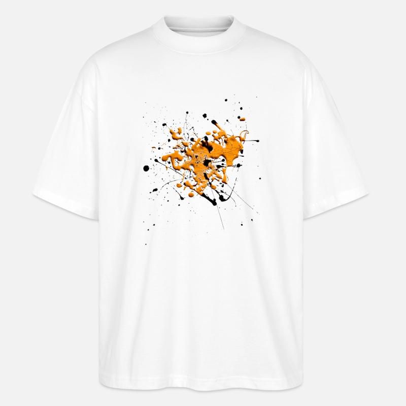 Orange.Splash - T-shirt bio Blaster 2.0 coupe oversize Stanley/Stella Unisexe - blanc