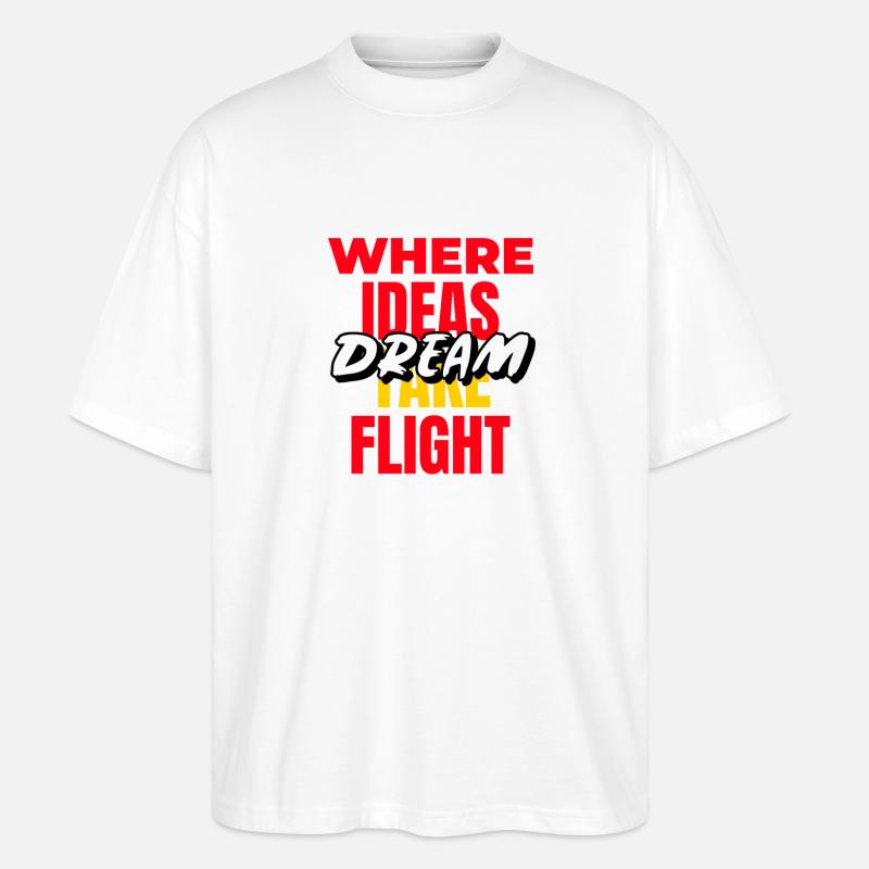T-Shirt-Design-Generator mit lebendigen - Stanley/Stella Oversized Unisex Bio T-Shirt Blaster 2.0 - Weiß