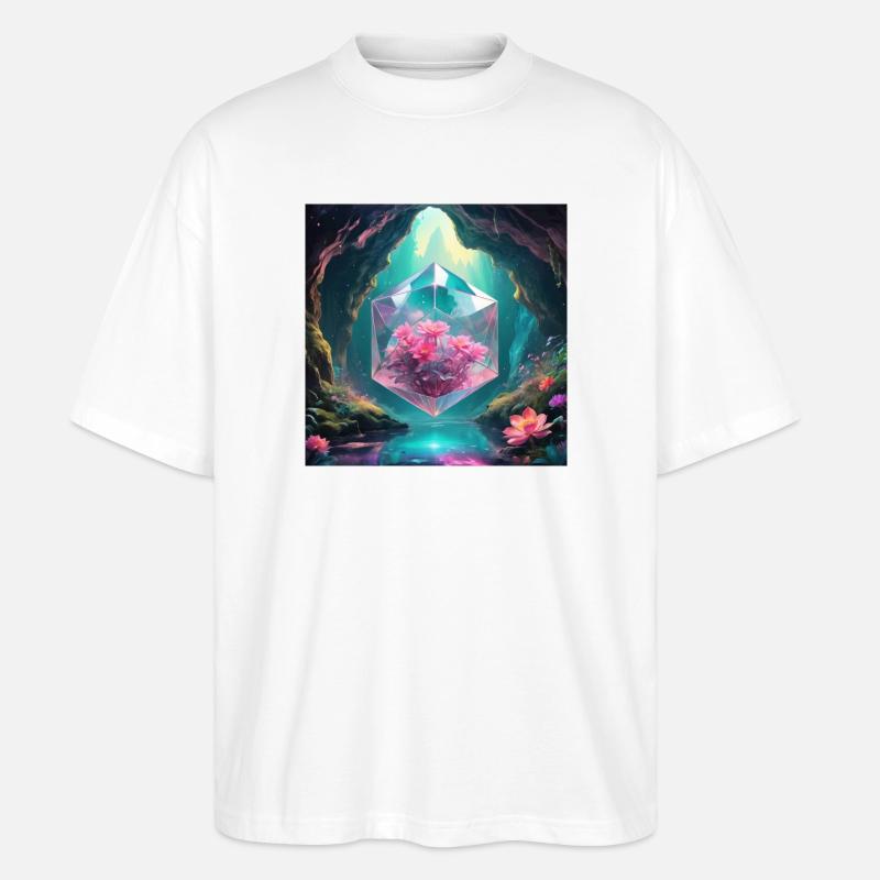 Magic Cave - Stanley/Stella Oversized Unisex Bio T-Shirt Blaster 2.0 - Weiß