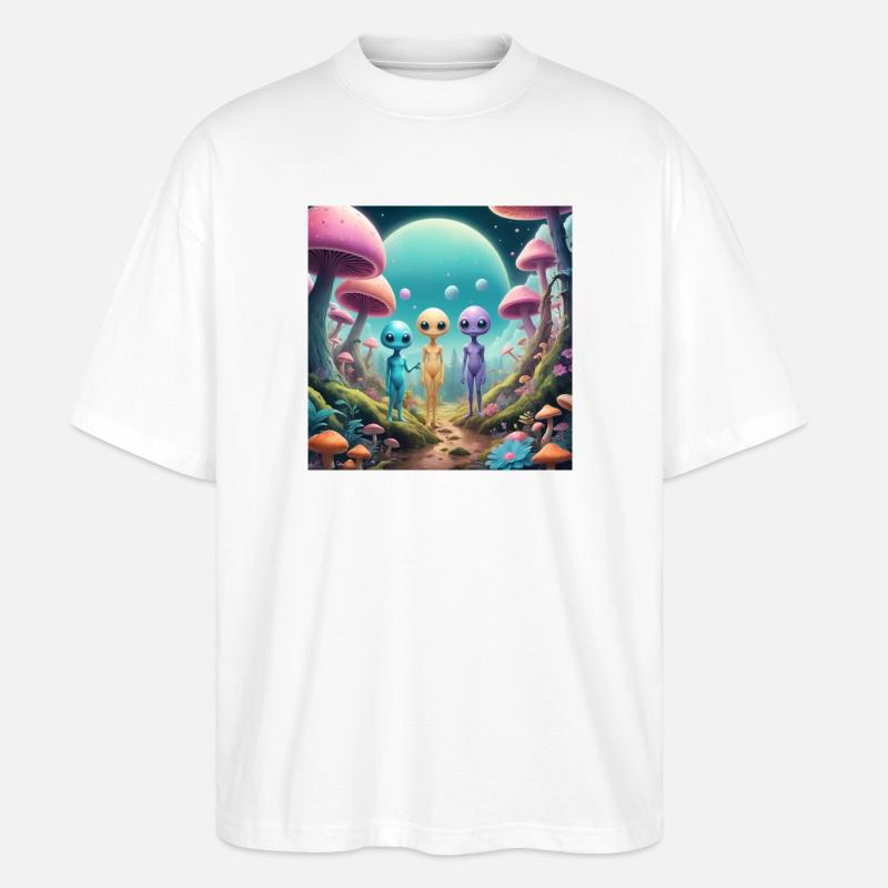Aliens - Stanley/Stella Oversized Unisex Bio T-Shirt Blaster 2.0 - Weiß