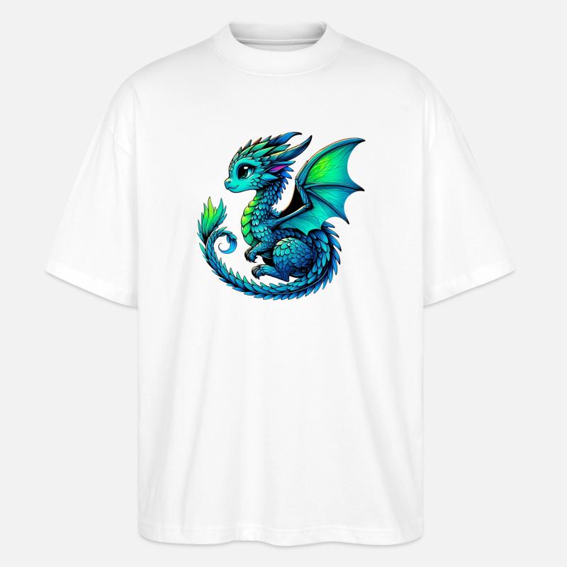 Dragon - T-shirt bio Blaster 2.0 coupe oversize Stanley/Stella Unisexe - blanc