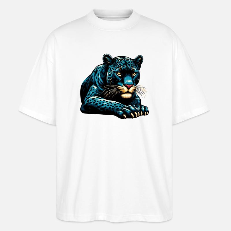 Panther - Stanley/Stella Oversized Unisex Bio T-Shirt Blaster 2.0 - Weiß