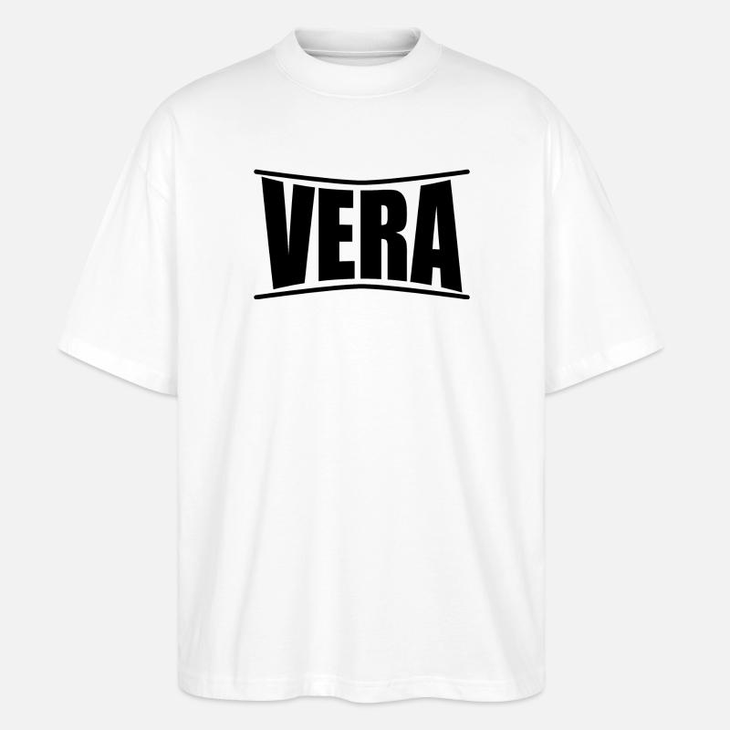 Echte T-Shirt T-Shirt Geschenkidee - Stanley/Stella Oversized Unisex Bio T-Shirt Blaster 2.0 - Weiß