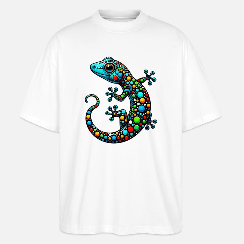 Gecko - Stanley/Stella Oversized Unisex Bio T-Shirt Blaster 2.0 - Weiß