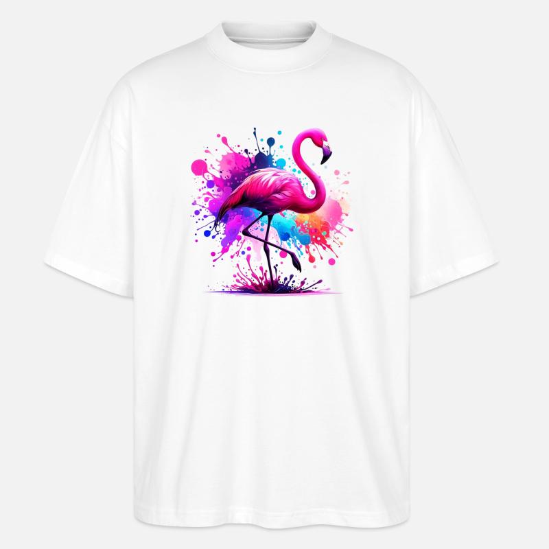 Flamant - T-shirt bio Blaster 2.0 coupe oversize Stanley/Stella Unisexe - blanc