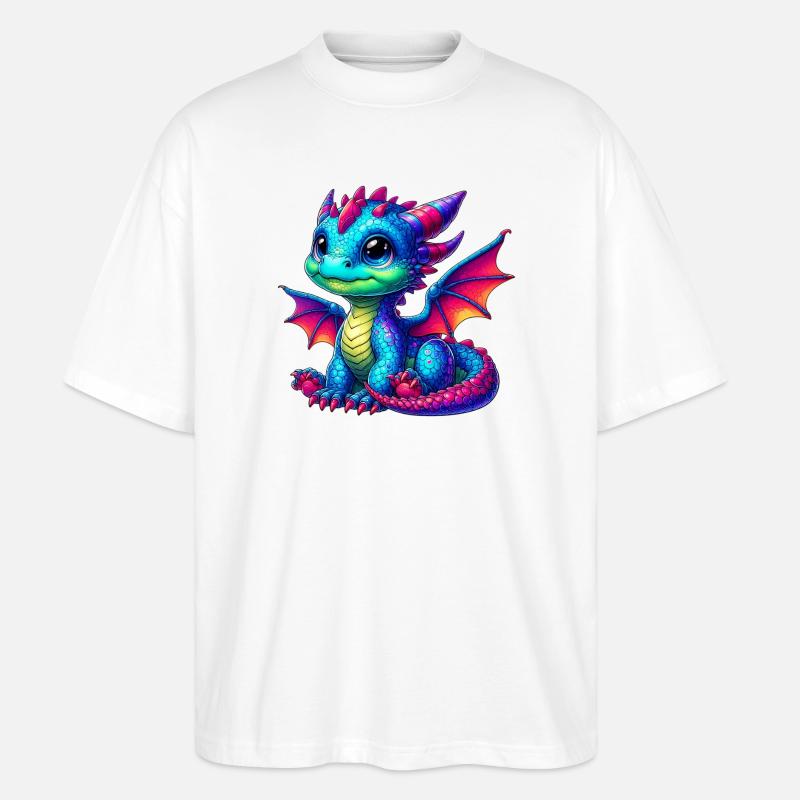 Dragon - T-shirt bio Blaster 2.0 coupe oversize Stanley/Stella Unisexe - blanc