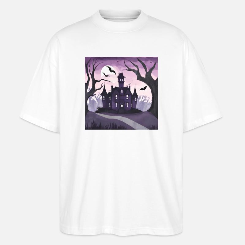 Gotisches Herrenhaus. - Stanley/Stella Oversized Unisex Bio T-Shirt Blaster 2.0 - Weiß