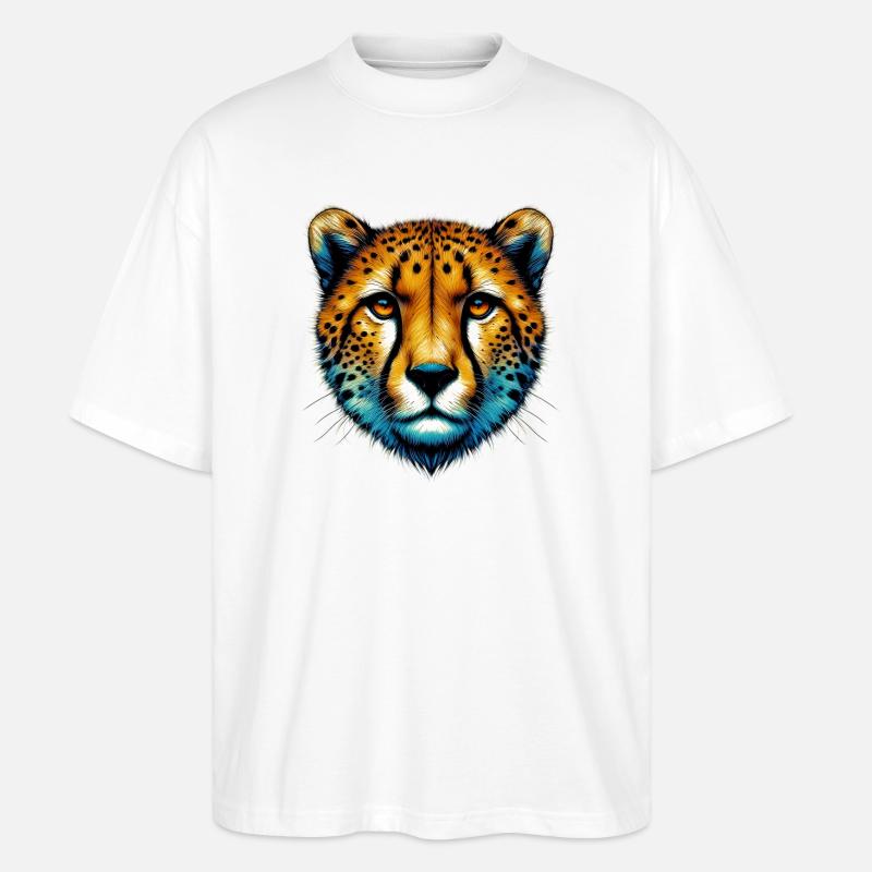 Gepard - Stanley/Stella Oversized Unisex Bio T-Shirt Blaster 2.0 - Weiß
