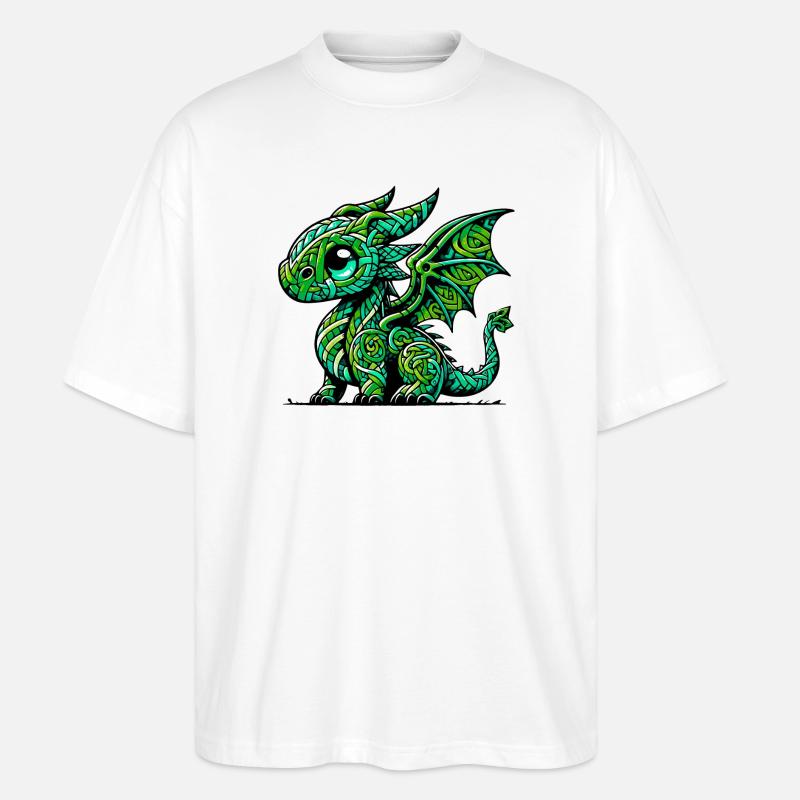 Dragon - Stanley/Stella Oversized Unisex Organic T-shirt Blaster 2.0 - white