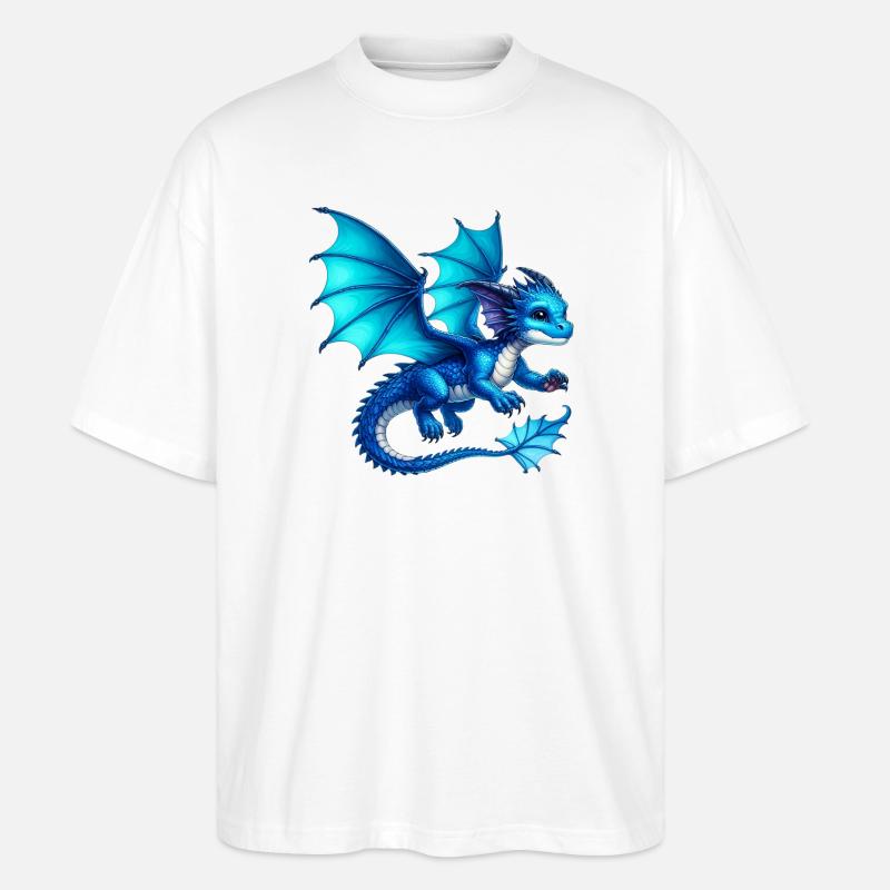 Dragon - Stanley/Stella Oversized Unisex Organic T-shirt Blaster 2.0 - white