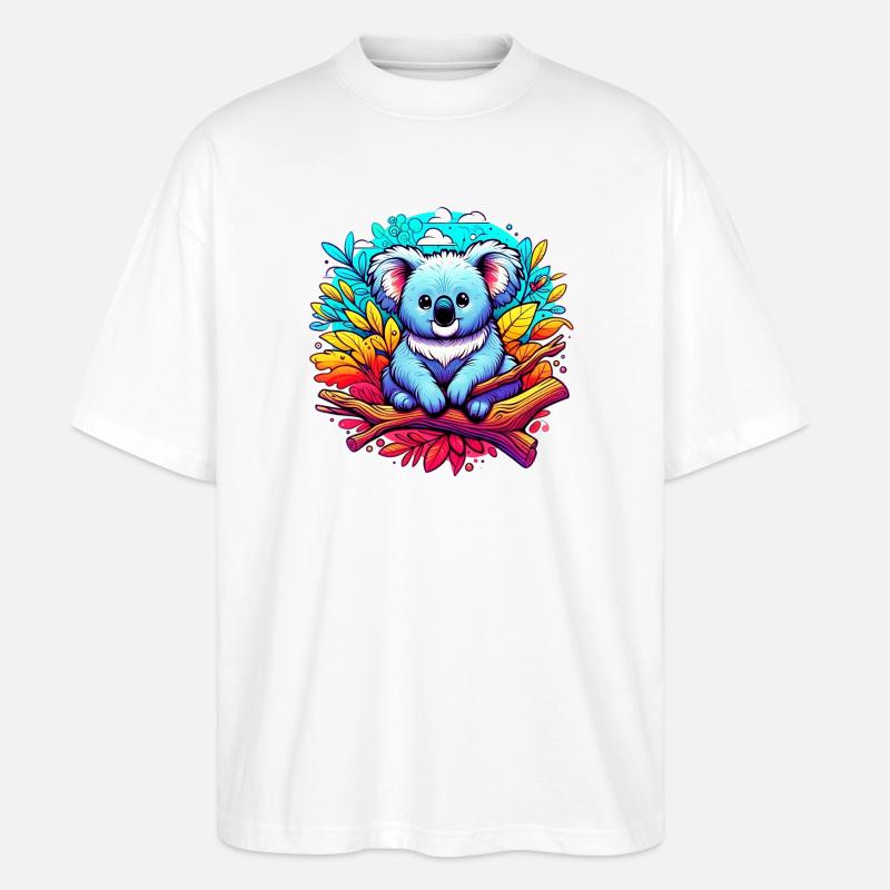 Koala - T-shirt bio Blaster 2.0 coupe oversize Stanley/Stella Unisexe - blanc